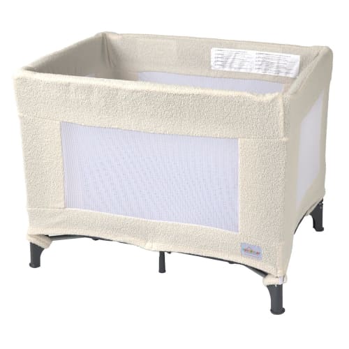 Coverplay Quinn Teddy Fleece Play Yard Slipcover, Cream, Case Pack 6